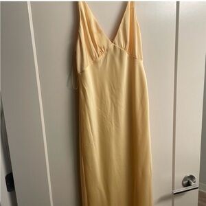 Yellow Maxi Slip Dress with V-Neck
The ZIAH dress